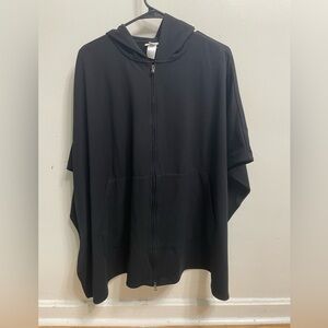 J. Jill Black Hoodie Sweatshirt